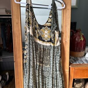 Unique and flowy silk Dress